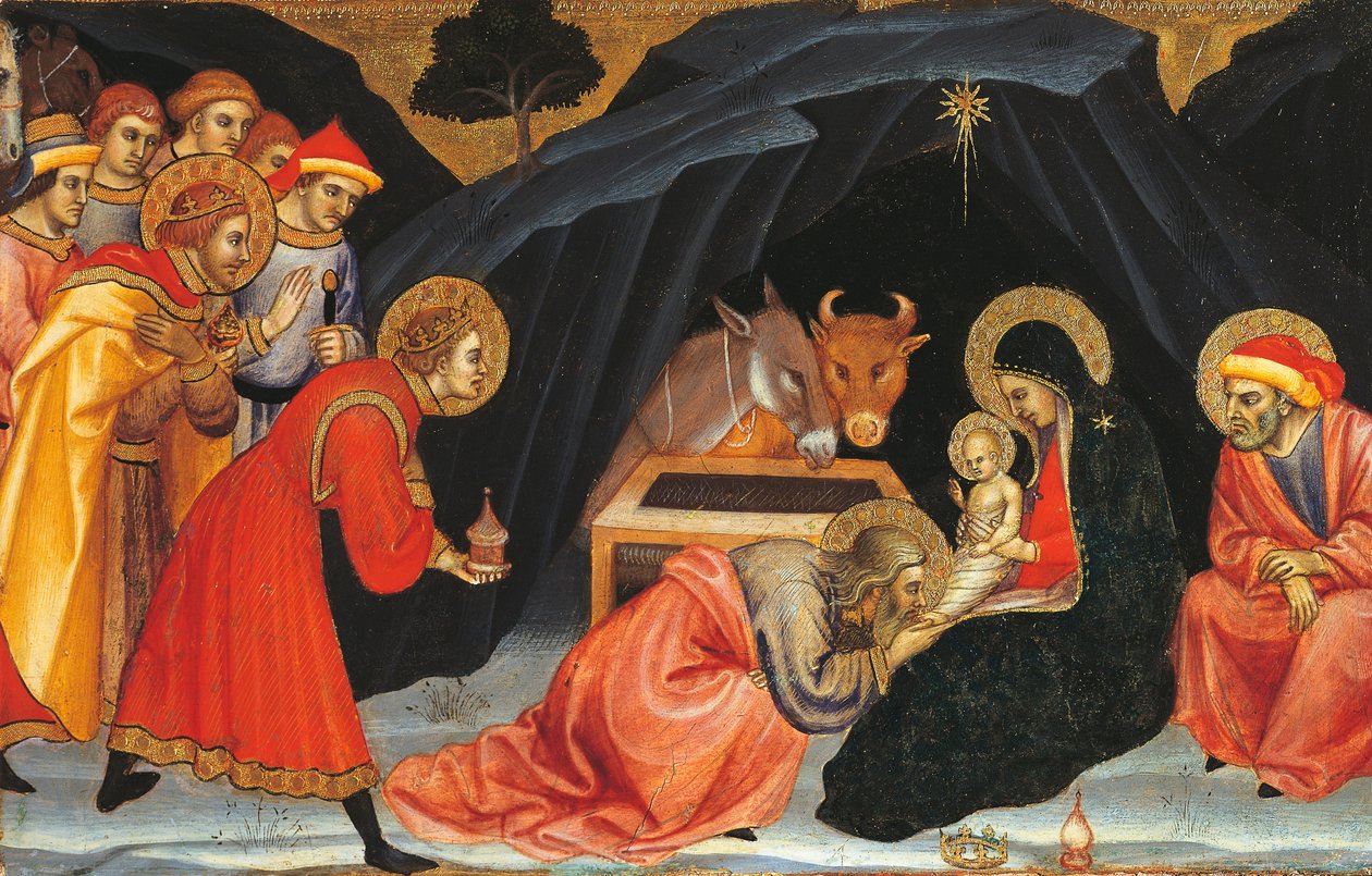 Tilbedelse av magi, av Taddeo di Bartolo (ca. 1363-1422) av Taddeo di Bartolo