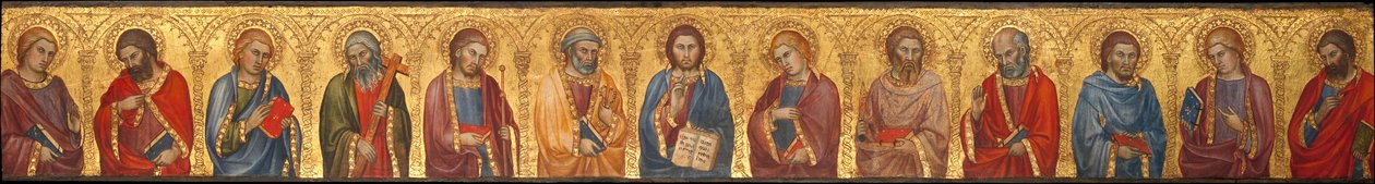 Kristus og de tolv apostlene av Taddeo di Bartolo