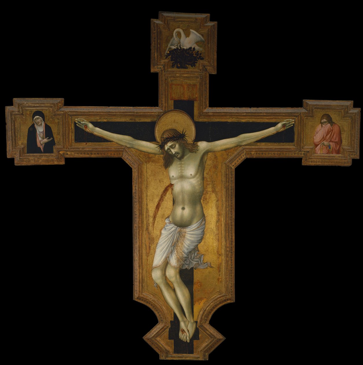 Kristus på korset, ca. 1420 (maleri på tre) av Taddeo di Bartolo