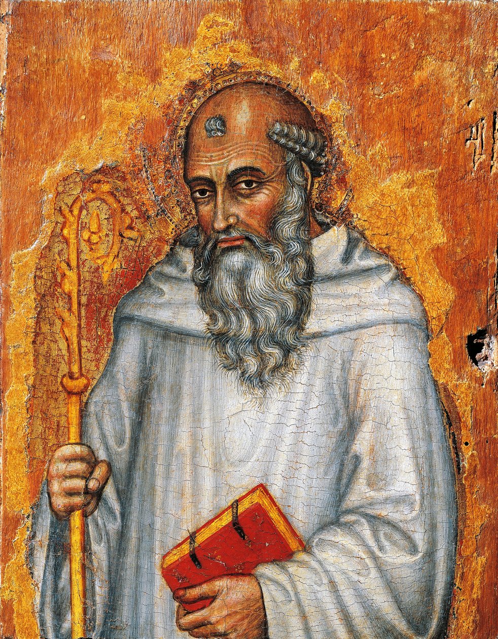 Italia, Asissi, Saint Benedict av Taddeo di Bartolo