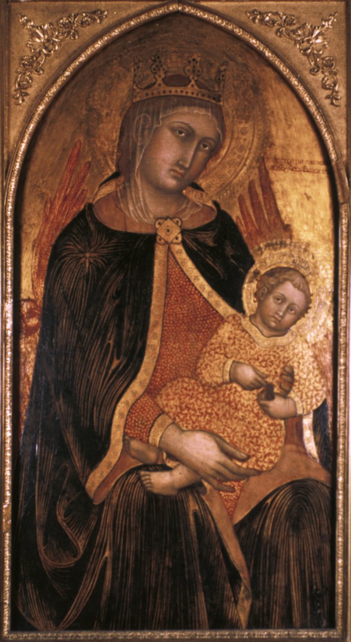 Madonna og barn, sent på 1300-tallet av Taddeo di Bartolo