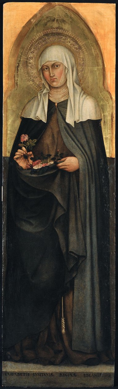 Den hellige Elizabeth av Thüringen, 1403. av Taddeo di Bartolo