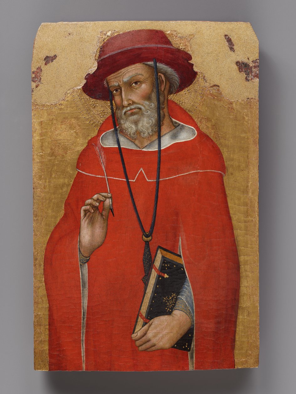 Sankt Hieronymus, ett av to paneler fra en oppdelt altertavle av Taddeo di Bartolo