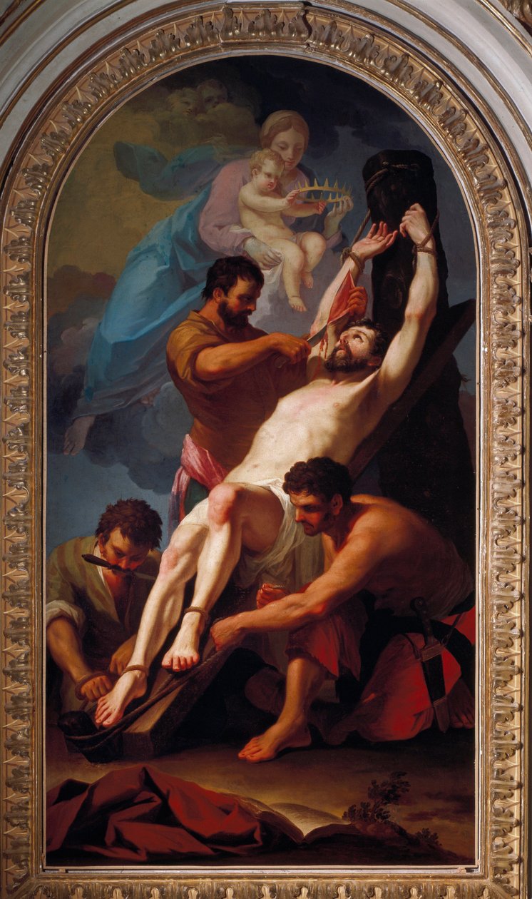 Martyren til apostelen Saint Barthelemy (maleri av Taddeusz (1727 1793) Kuntze