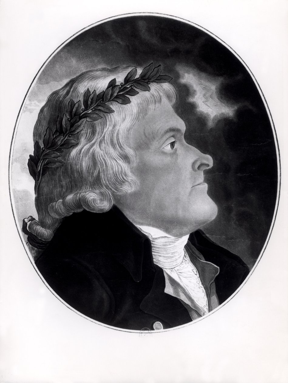 Thomas Jefferson, gravert av Michel Sokolnicki (1760-1816) av Tadeusz Kosciuszko