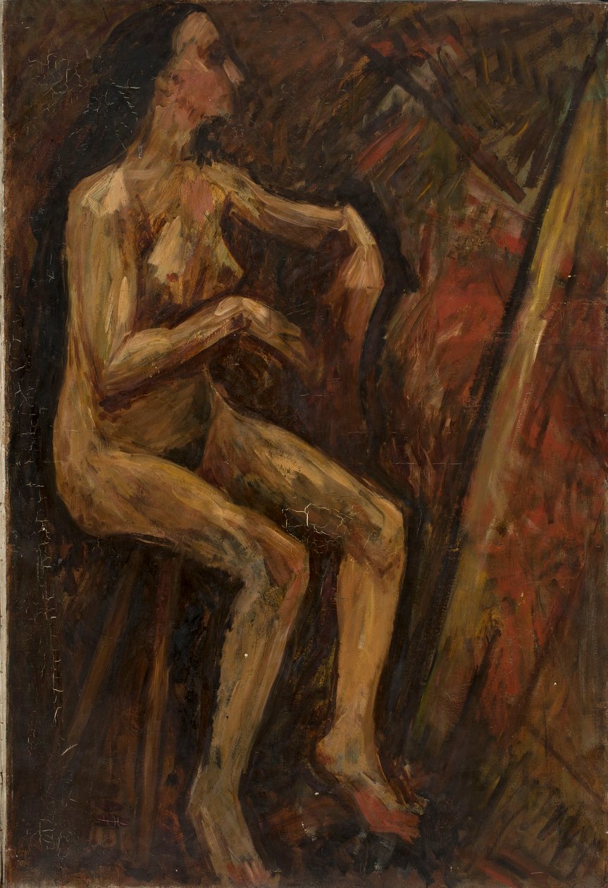 Akt av sittende kvinne av Tadeusz Makowski