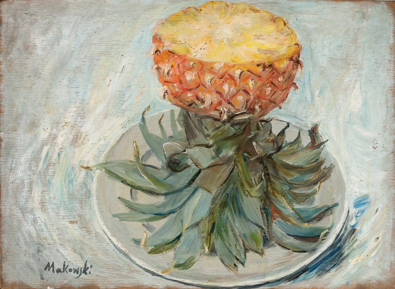 Ananas på en tallerken av Tadeusz Makowski