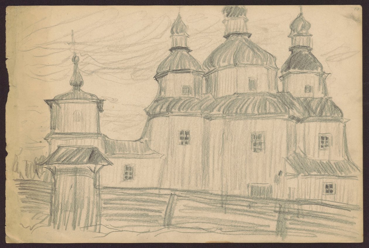 Liten ortodoks kirke av Tadeusz Makowski