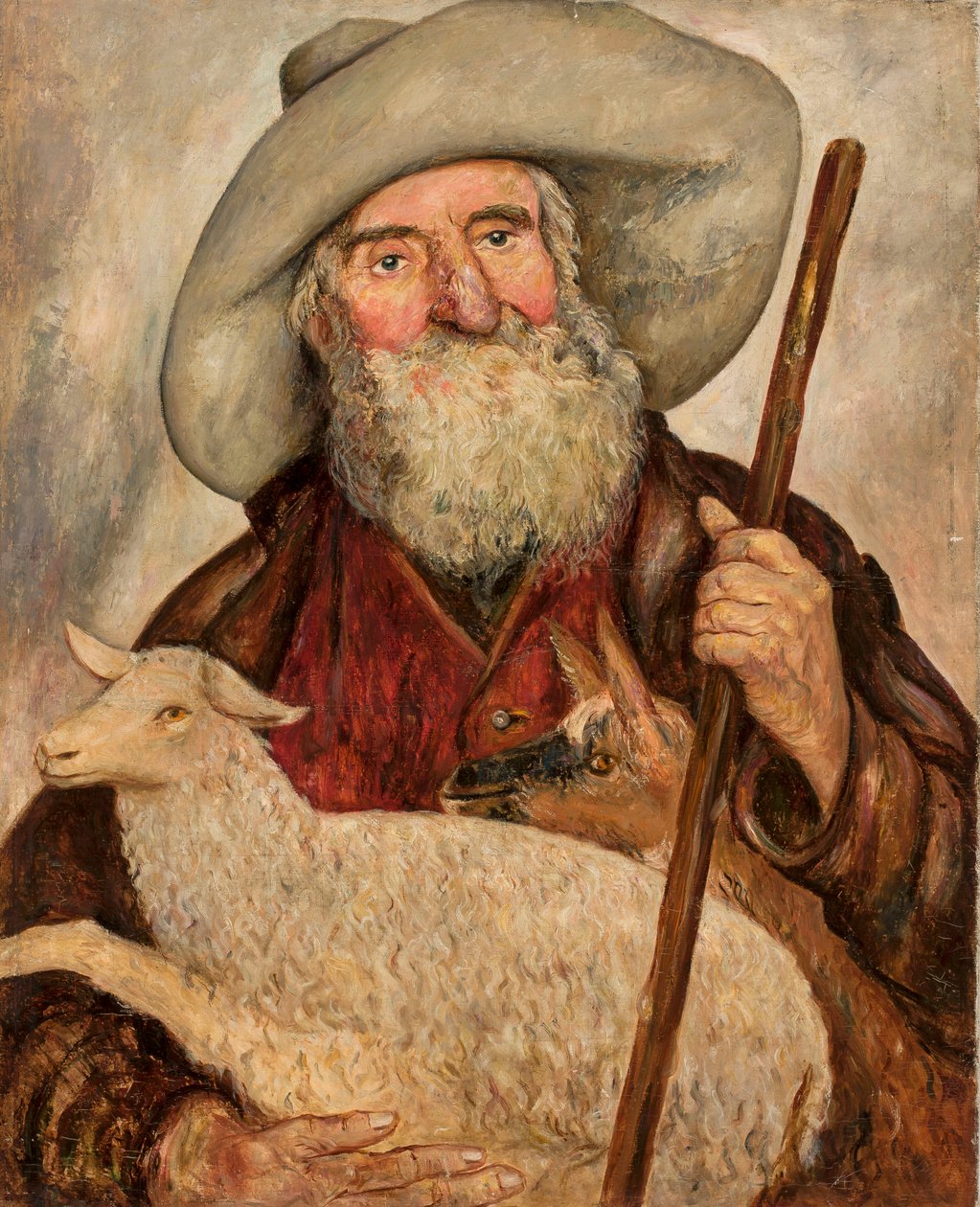 Den gode hyrde av Tadeusz Makowski