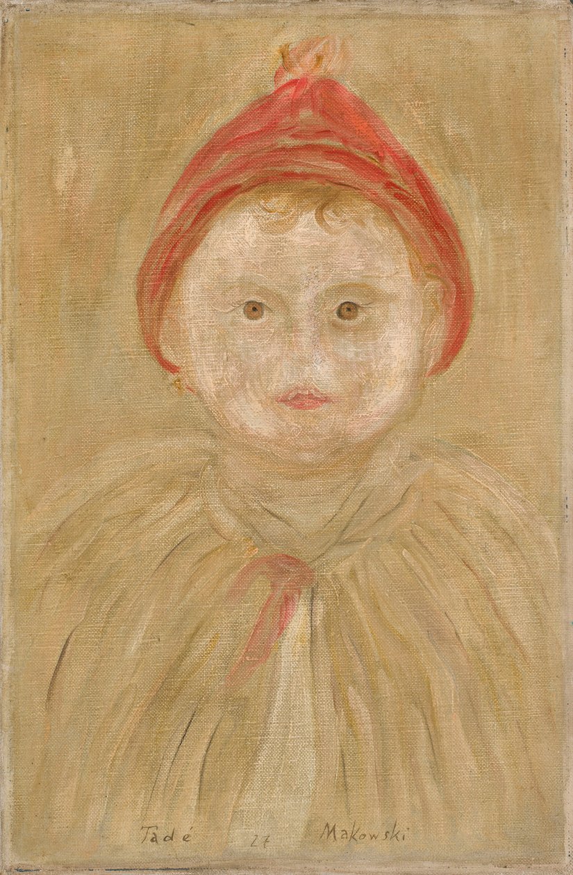 Barn i kappe av Tadeusz Makowski