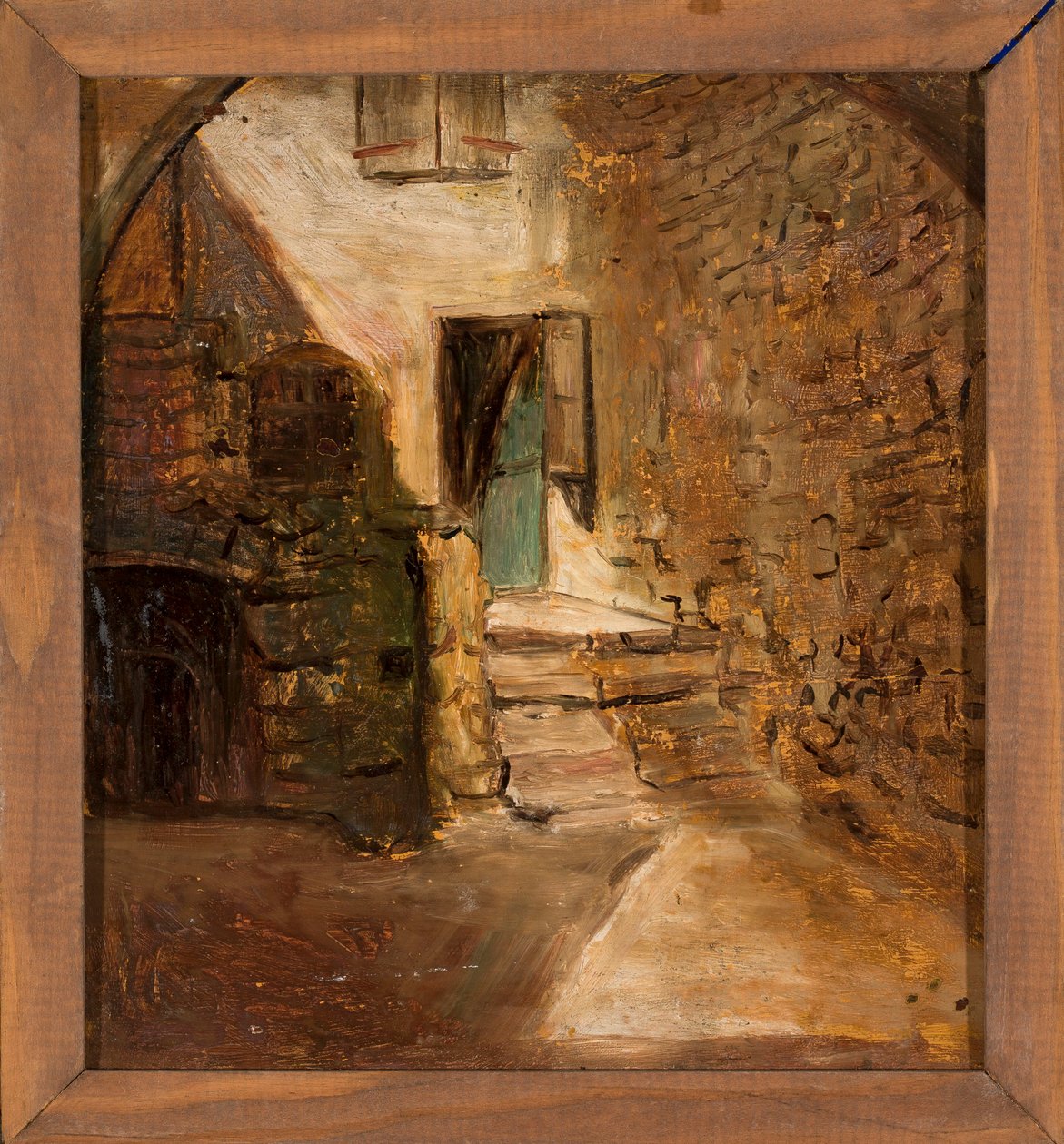 Fragment av et gammelt hus av Tadeusz Makowski
