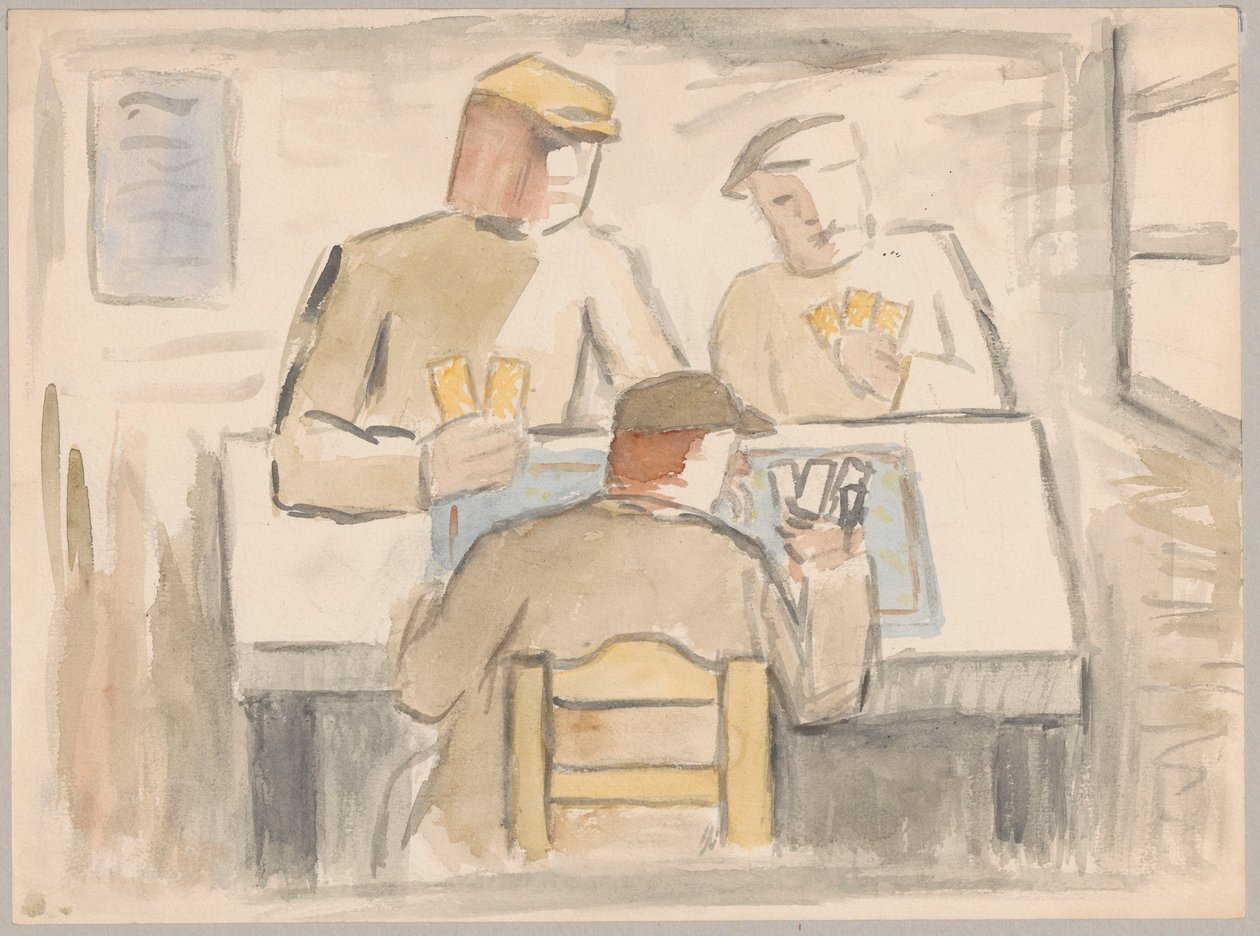 Kortspillere av Tadeusz Makowski