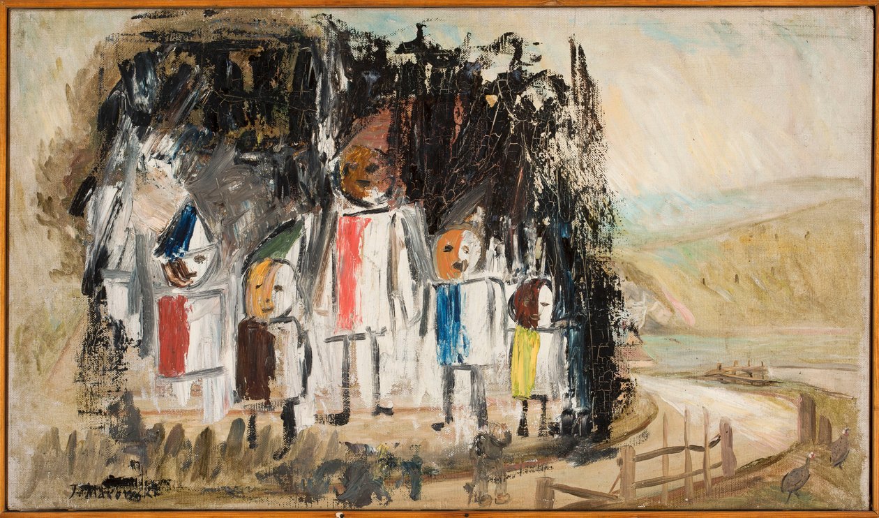 Gruppe barn av Tadeusz Makowski