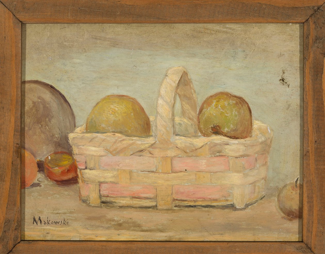 Epler i en kurv av Tadeusz Makowski