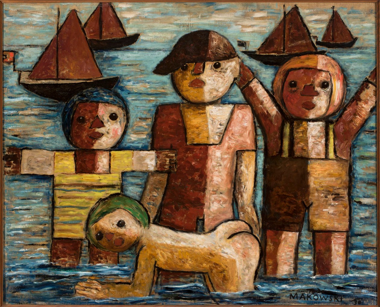 Badet av Tadeusz Makowski