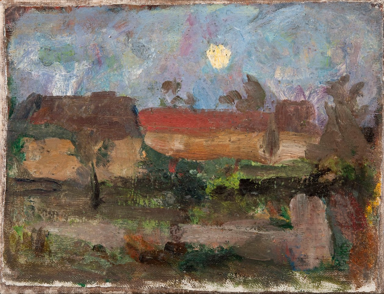 Månen over landsbyen av Tadeusz Makowski