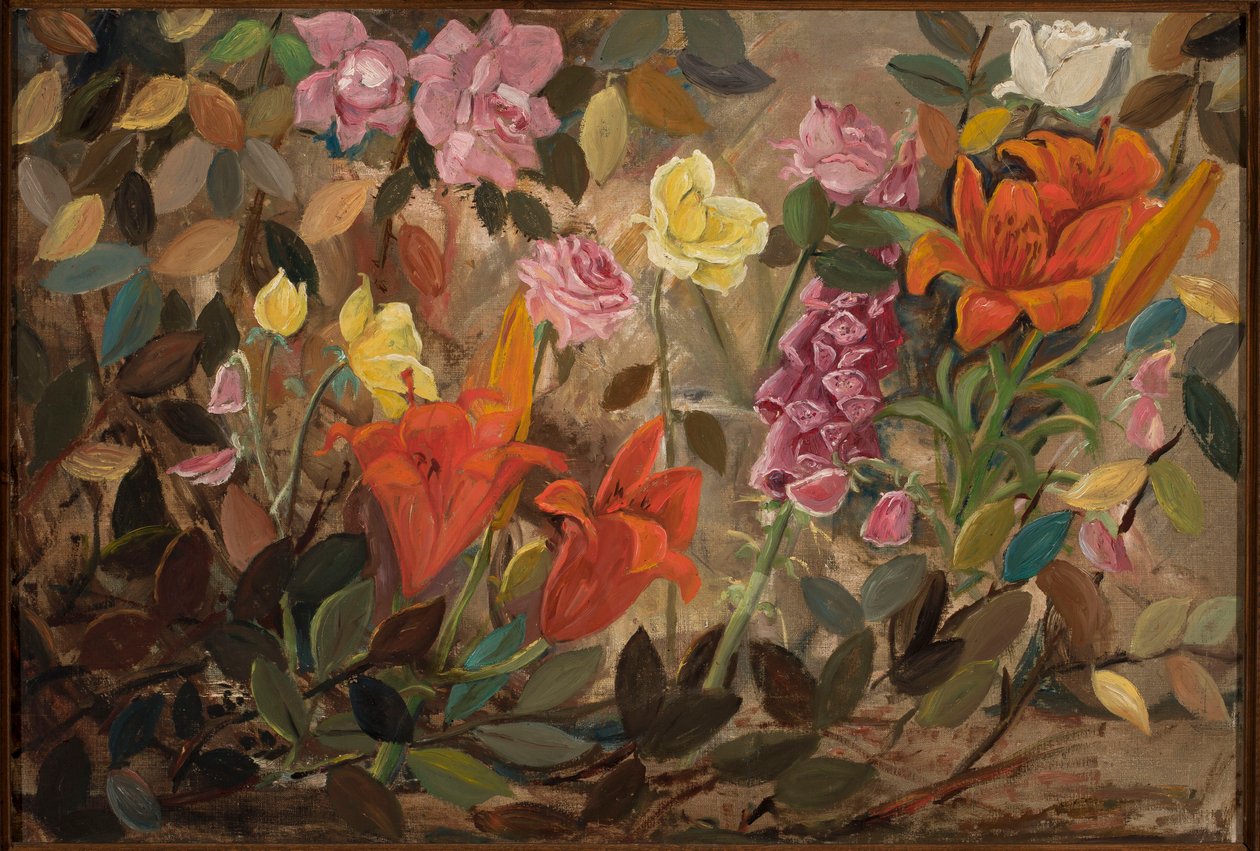 Blomster i hagen av Tadeusz Makowski