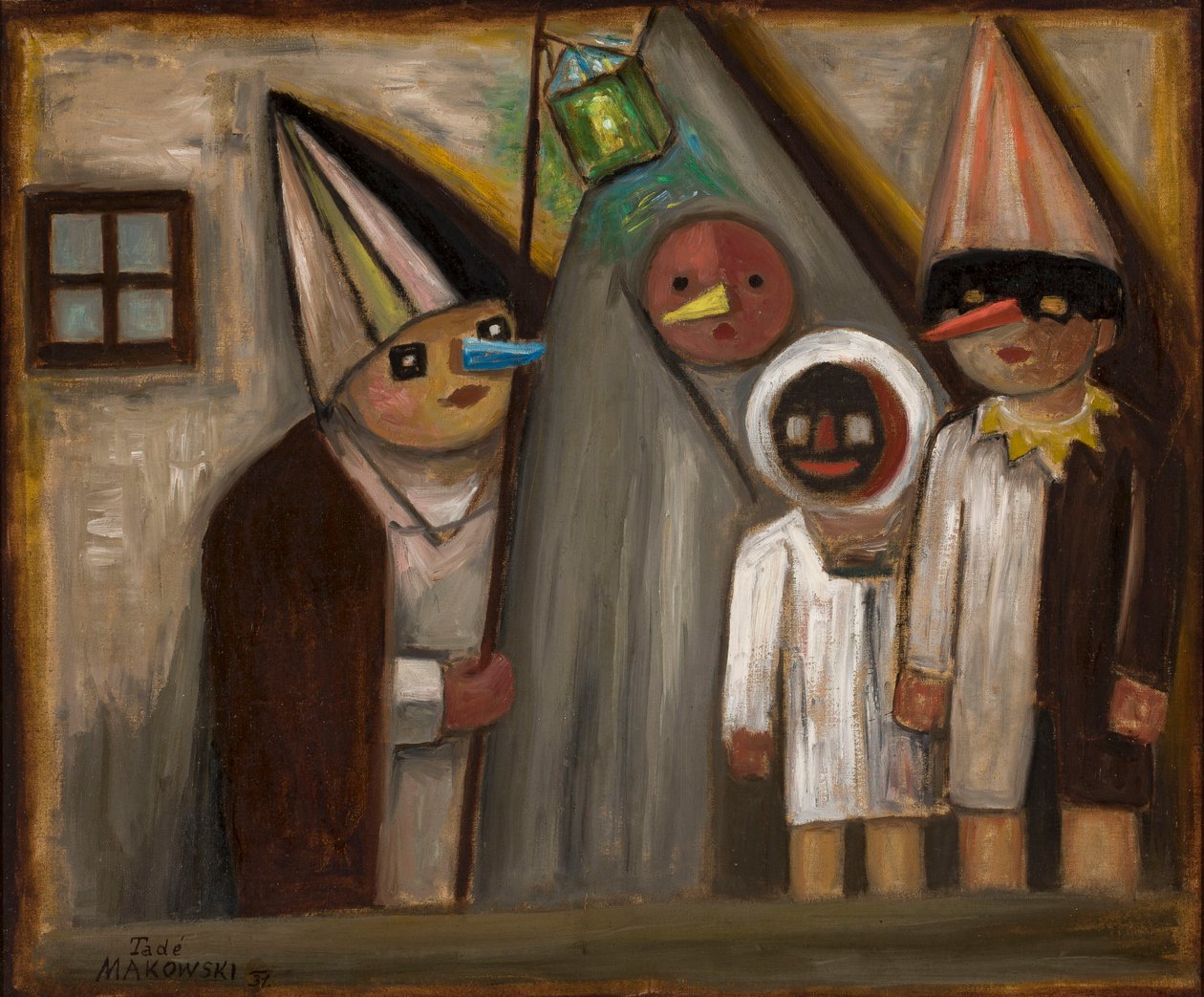 Maskerade i mørket av Tadeusz Makowski