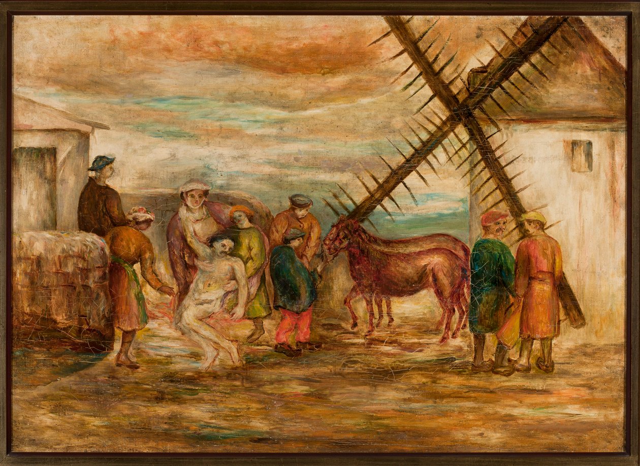Den barmhjertige samaritan av Tadeusz Makowski