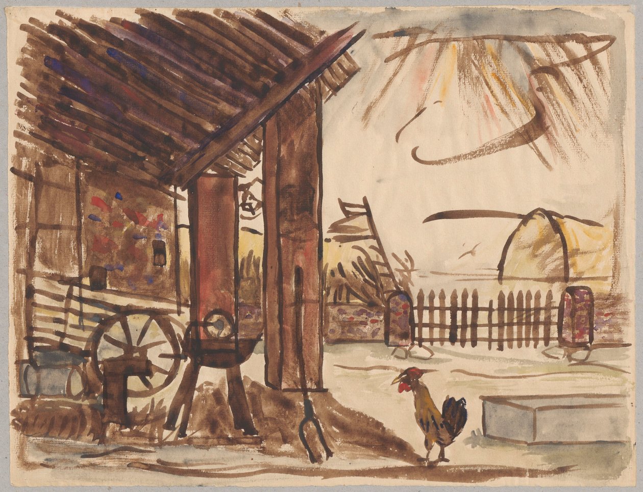 Gårdsplass av Tadeusz Makowski