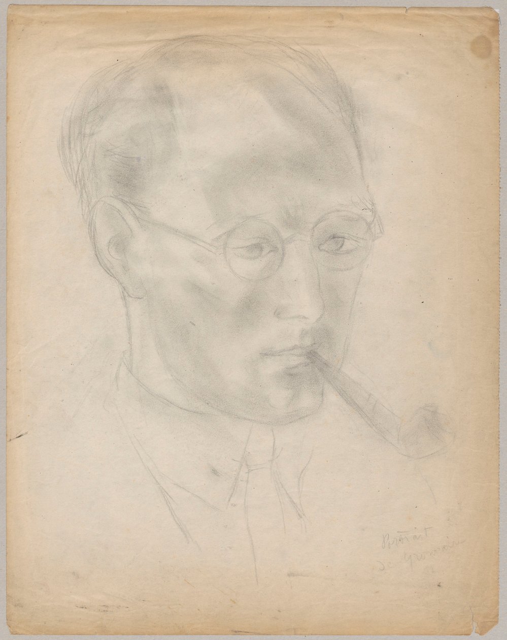 Portrett av Marcel Gromaire av Tadeusz Makowski