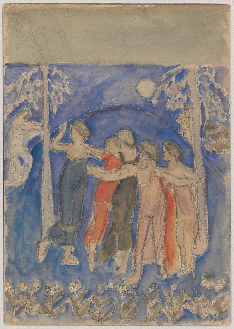 Dansende nymfer av Tadeusz Makowski