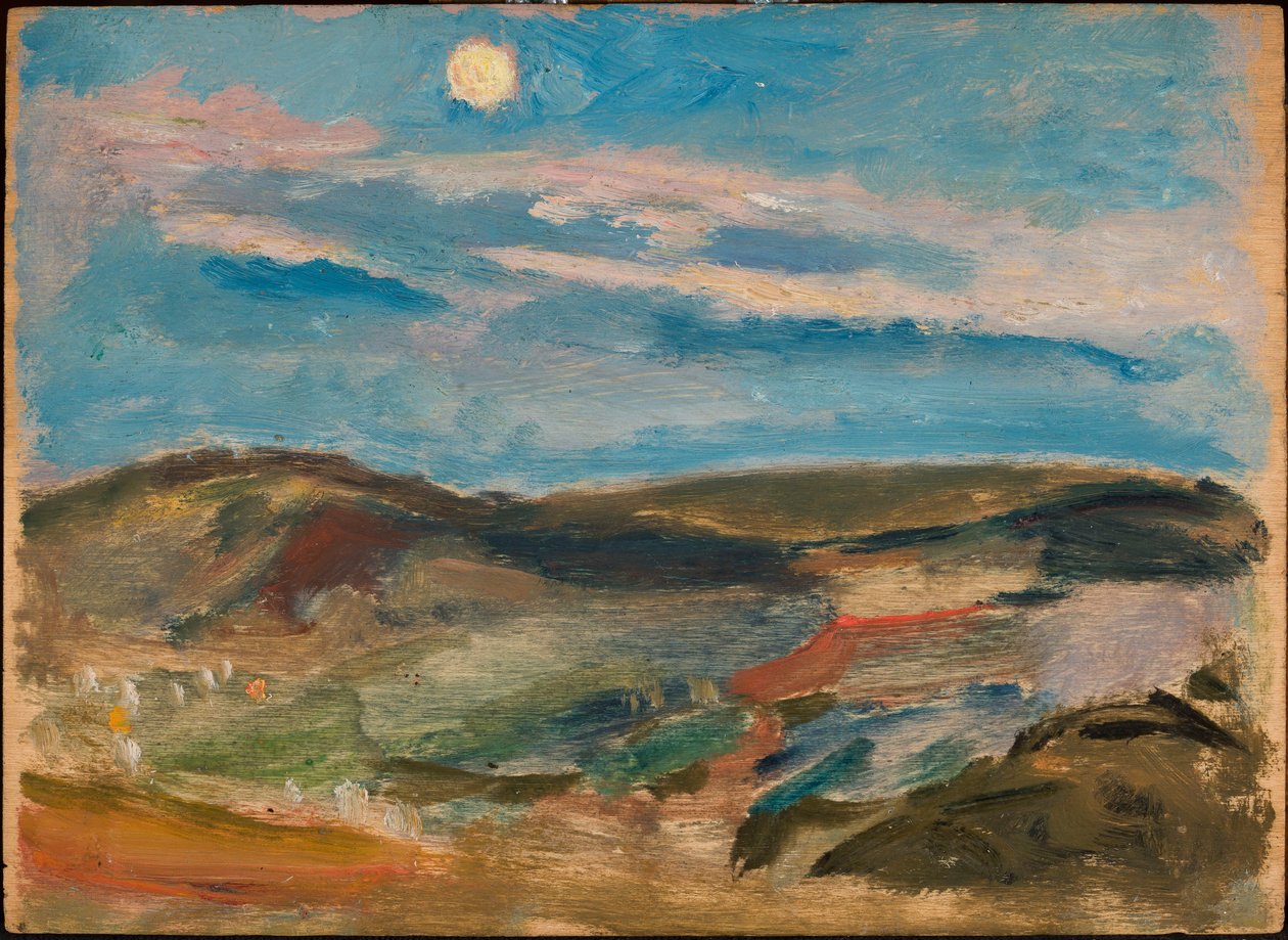 Månebelyst ås av Tadeusz Makowski