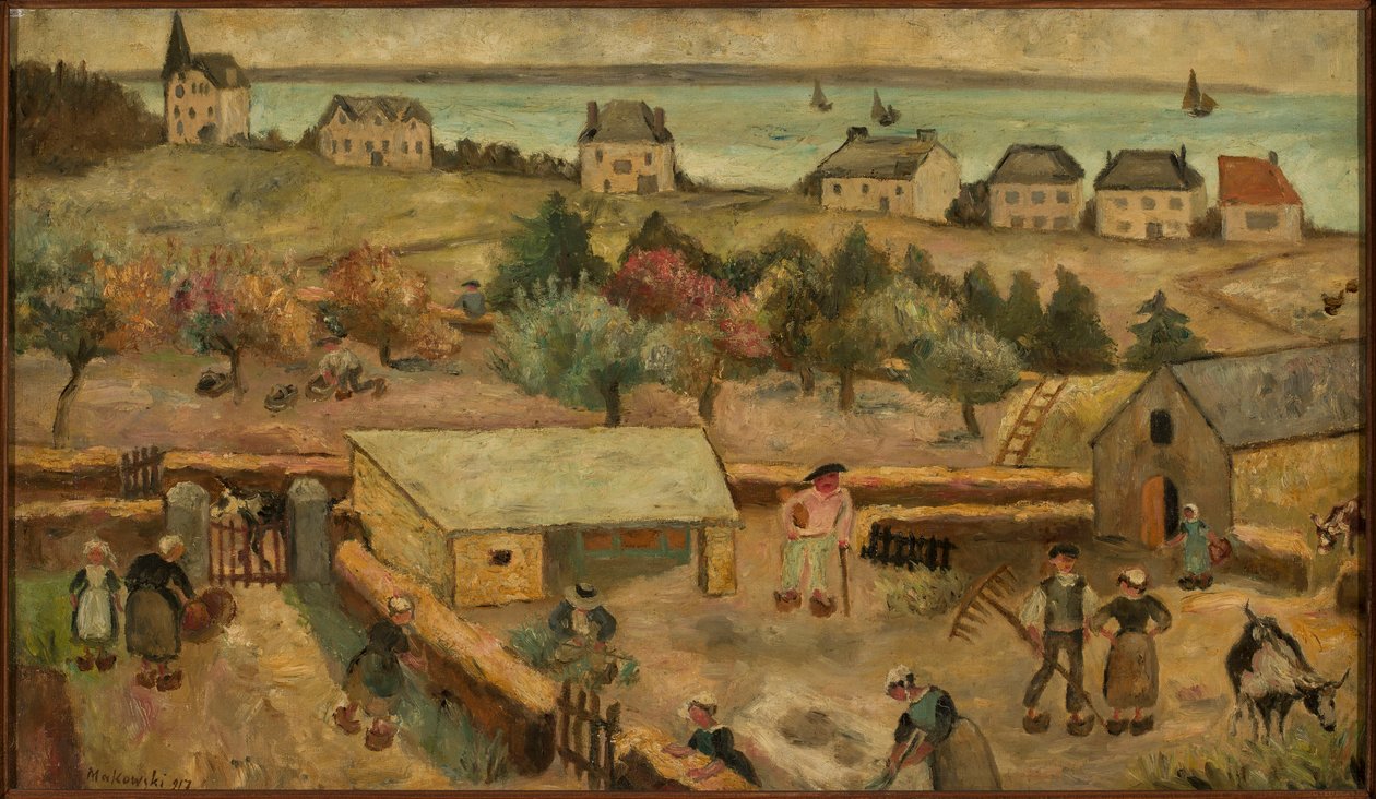 Gård i Keranquernat av Tadeusz Makowski