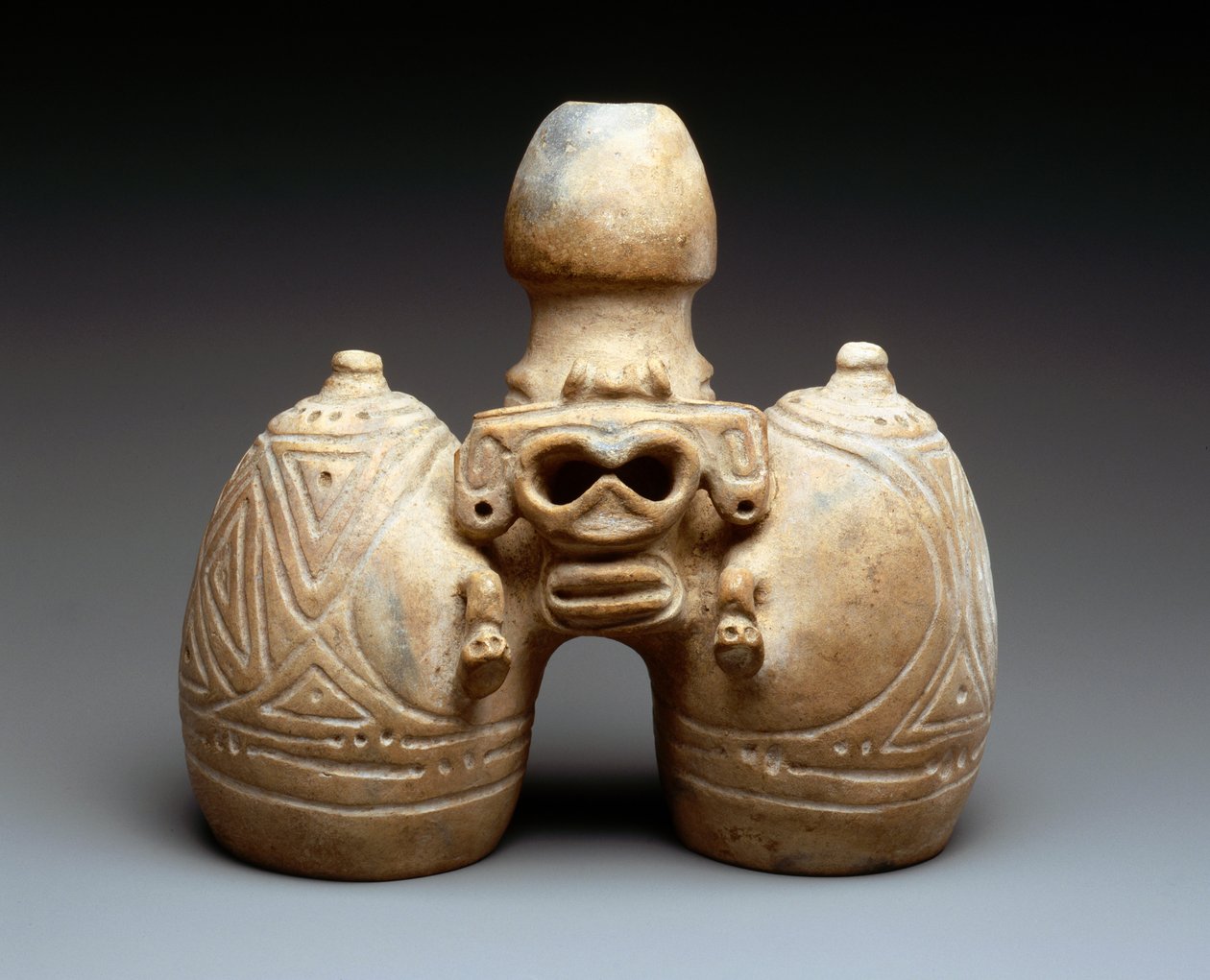 Double Effigy Vessel (keramikk) av Taino Culture