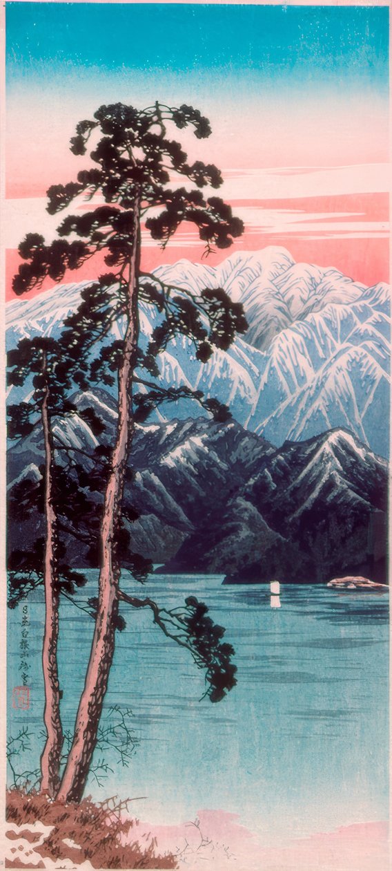 Dvelende snø på Shirane Mountain, Nikko av Takahashi Hiroaki