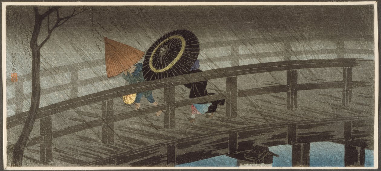 Regn på Izumi-broen av Takahashi Hiroaki