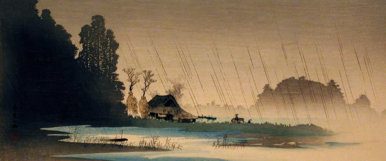 Regen i Igusa av Takahashi Hiroaki