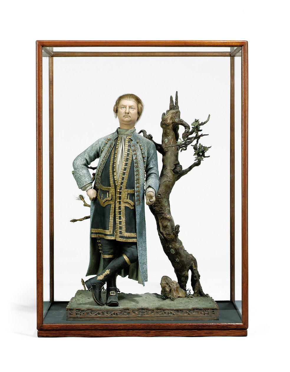 Malt leirefigur tradisjonelt identifisert som David Garrick, ca. 1770 (keramikk) av Tan Che Qua Tan Che Qua