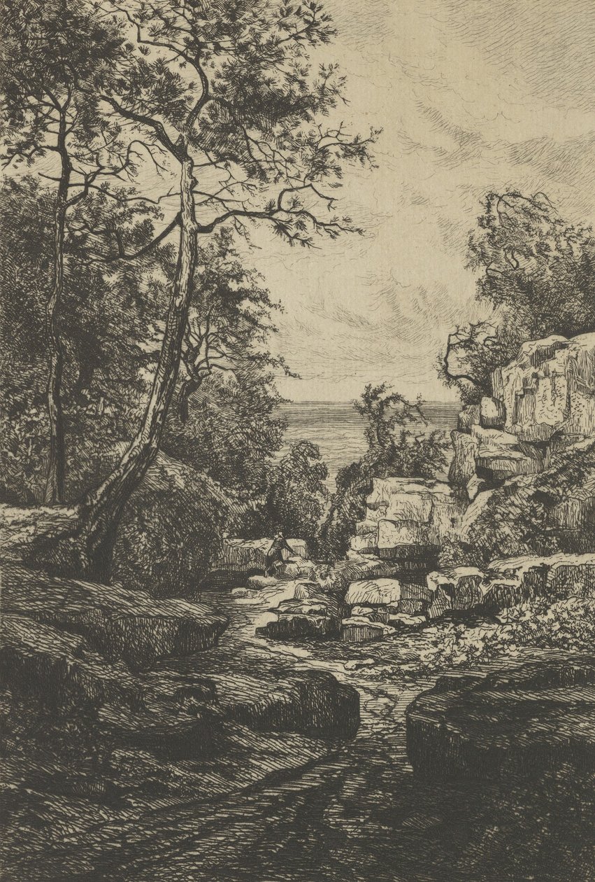 Tambourin-sti, Island of Noirmoutier, 1800-tallet. av Tancrède Abraham