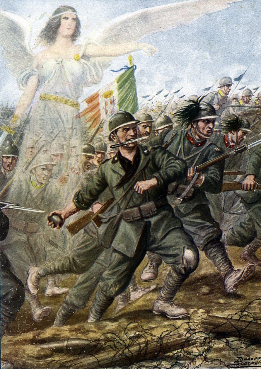 Første verdenskrig: "" offensiven til Piave i juni 1918"" Siste offensiv og store nederlag for den østerriksk-ungarske hæren - (WWI: Battle of the Piave River eller Battle of the Solstice eller Battle of Middle June eller Second Battle of Piave-elven i jun av Tancredi Scarpelli