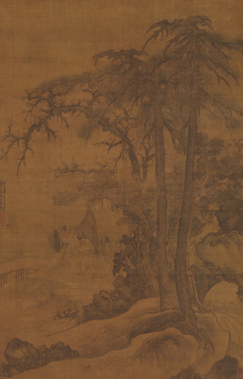 Returning Fishermen, datert 1342. av Tang Di