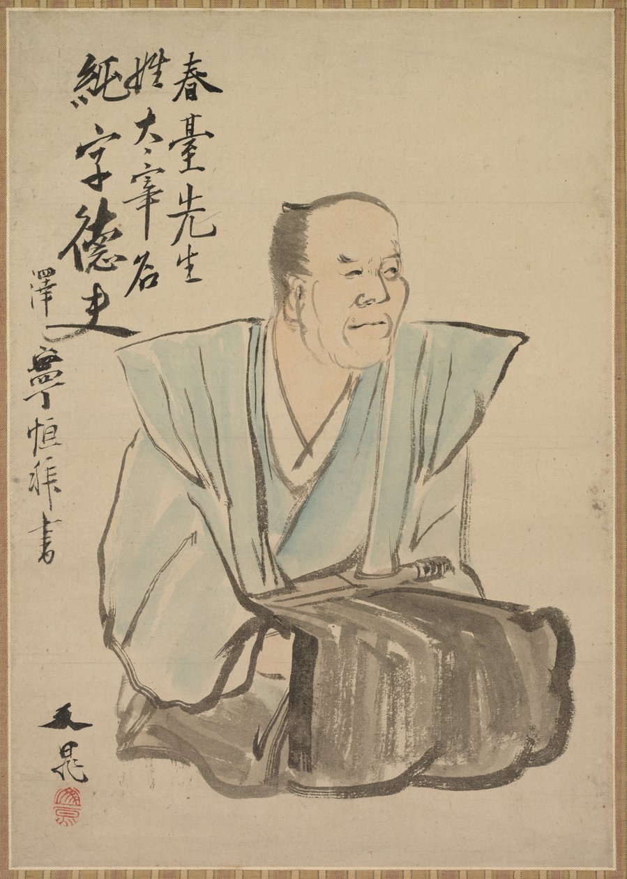 Imaginært portrett av Shundai Dazai av Tani Buncho