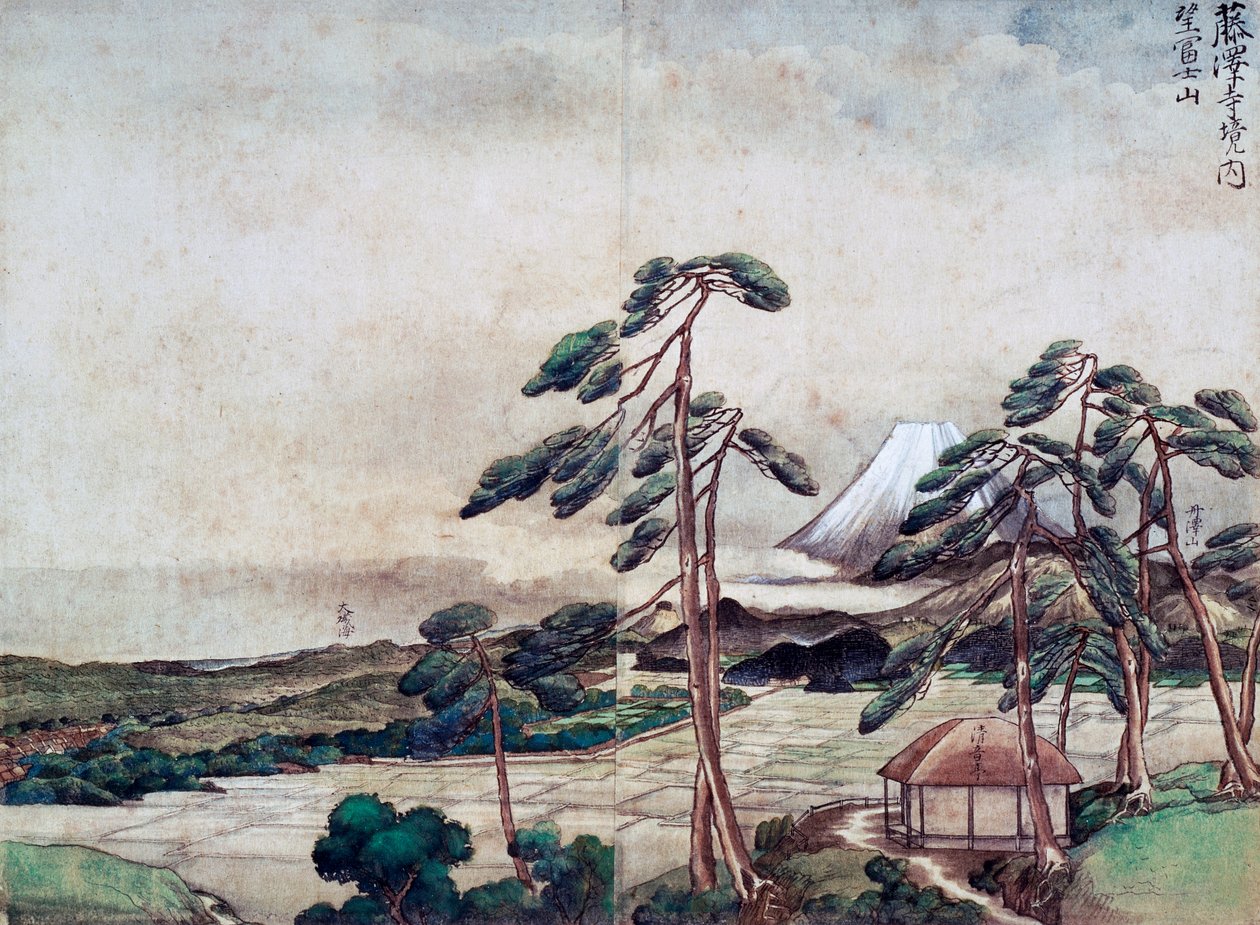 Utsikt over Kanagawa-kysten av Tani Buncho