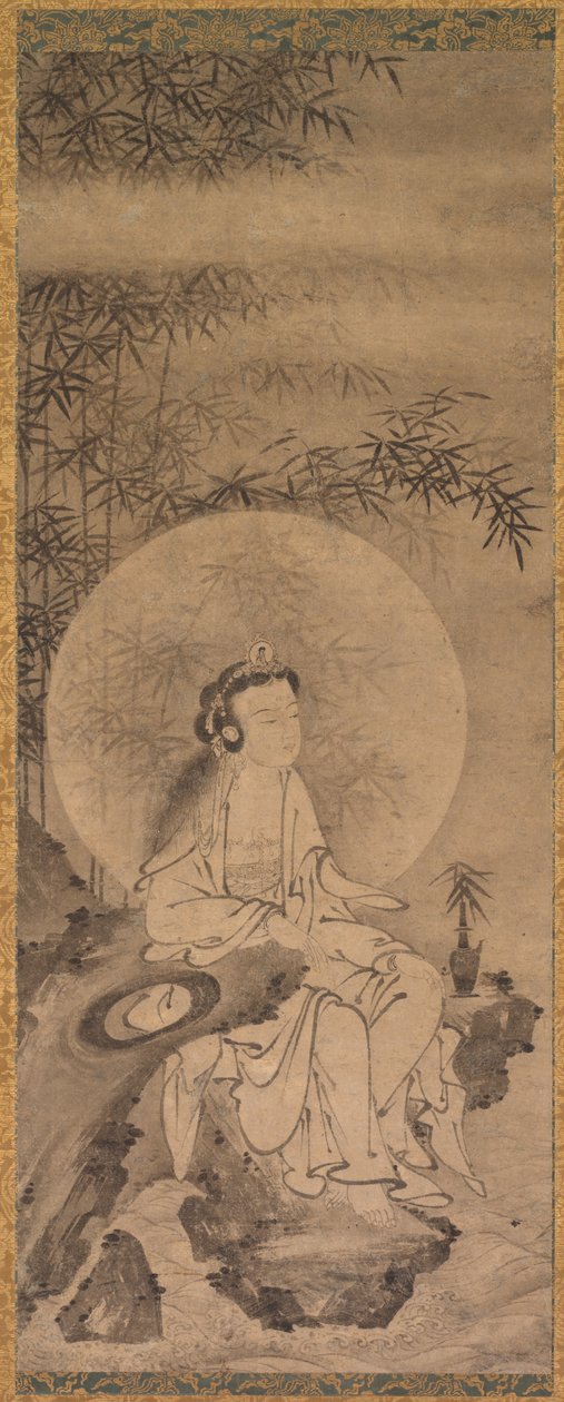 Guanyin med hvit kappe av Tani Buncho