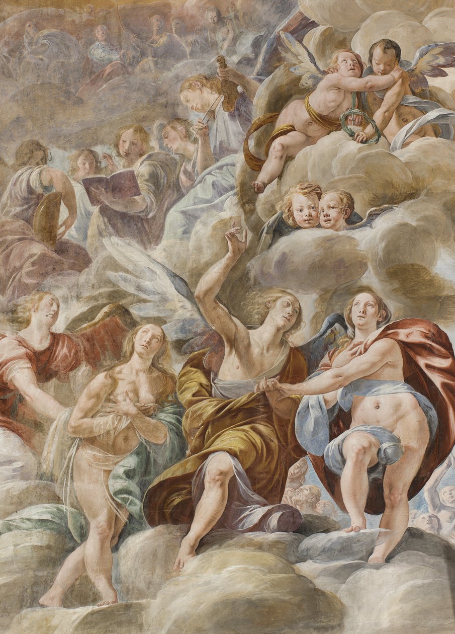 Musikerengler og hellige sjeler, 1629 av Tanzio da Varallo