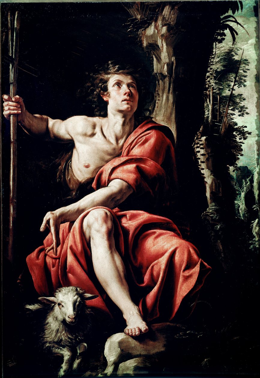 Saint John in the Desert-maleri av Tanzio da Varallo (Antonio d