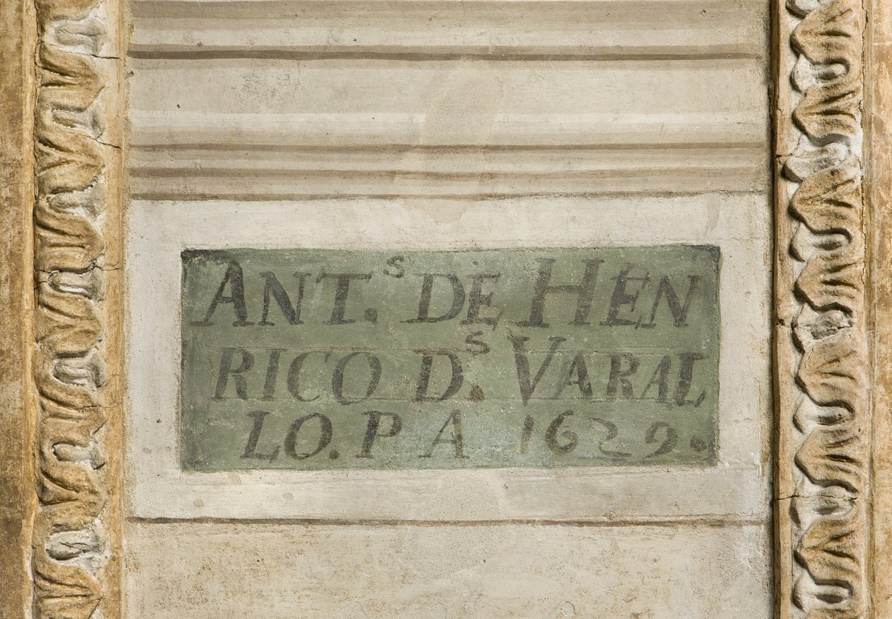 Signaturen til kunstneren, skytsengelens kapell av Tanzio da Varallo