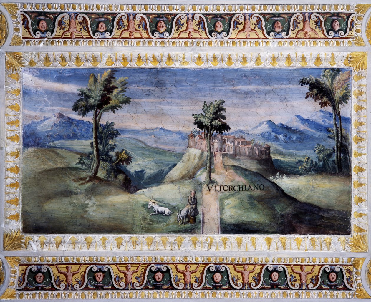 Utsikt over Vitorchiano av Tarquinio Ligustri