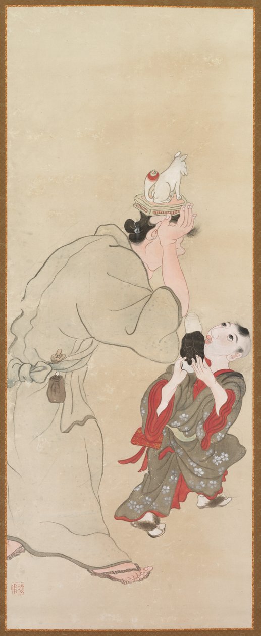 Sjangerfigurer, ca. 1816. av Tatabe Socho
