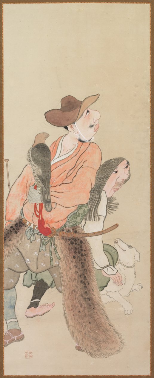 Sjangerfigurer, ca. 1816. av Tatabe Socho