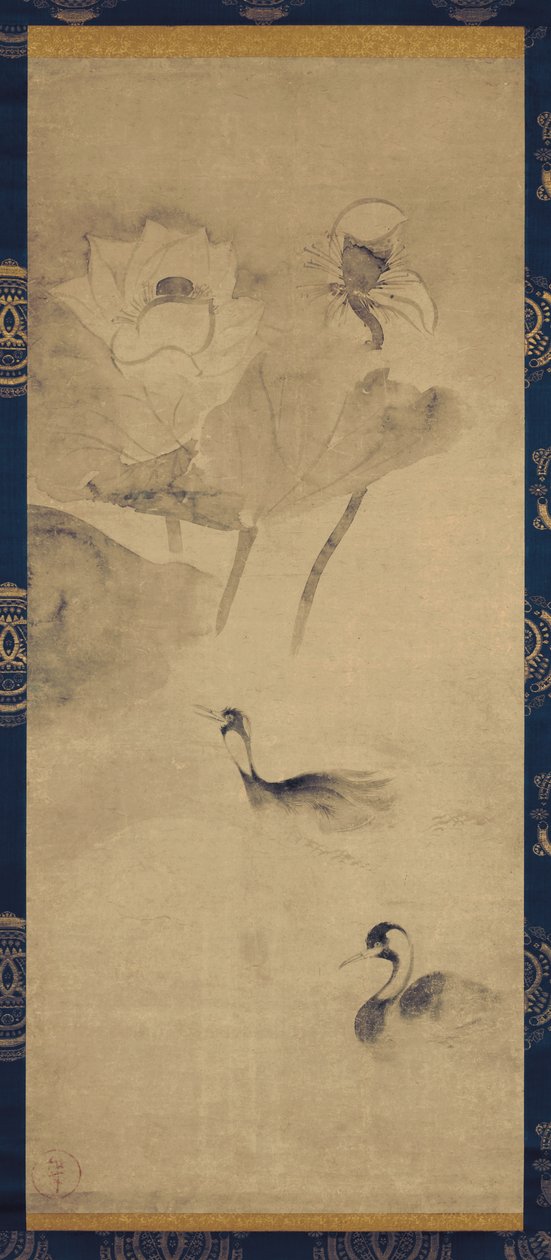 Lotus Pond Waterfowl av Tawaraya Sotatsu