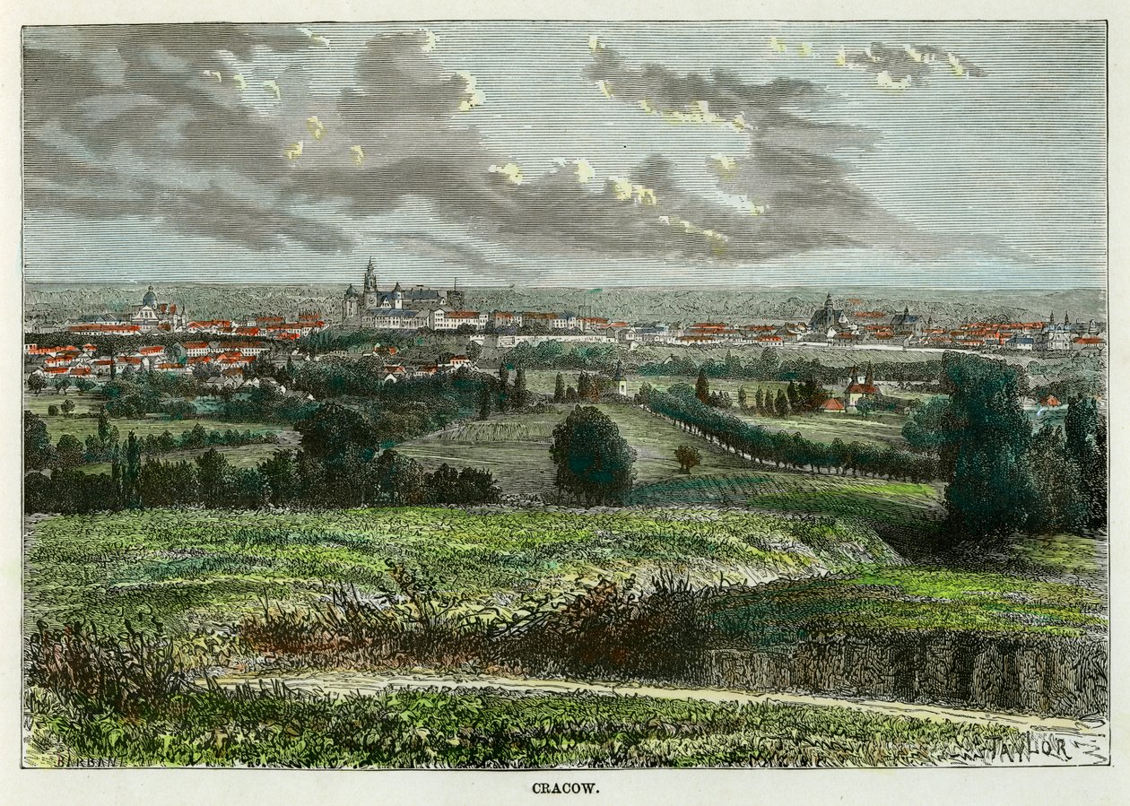 Krakow, Polen, ca 1880. av Taylor