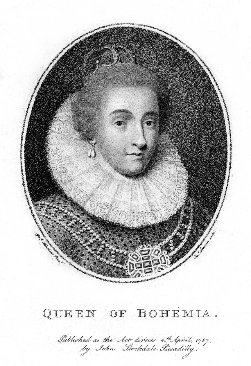Elizabeth, kurfyrst Palatine og dronning av Böhmen, 1787. av Taylor