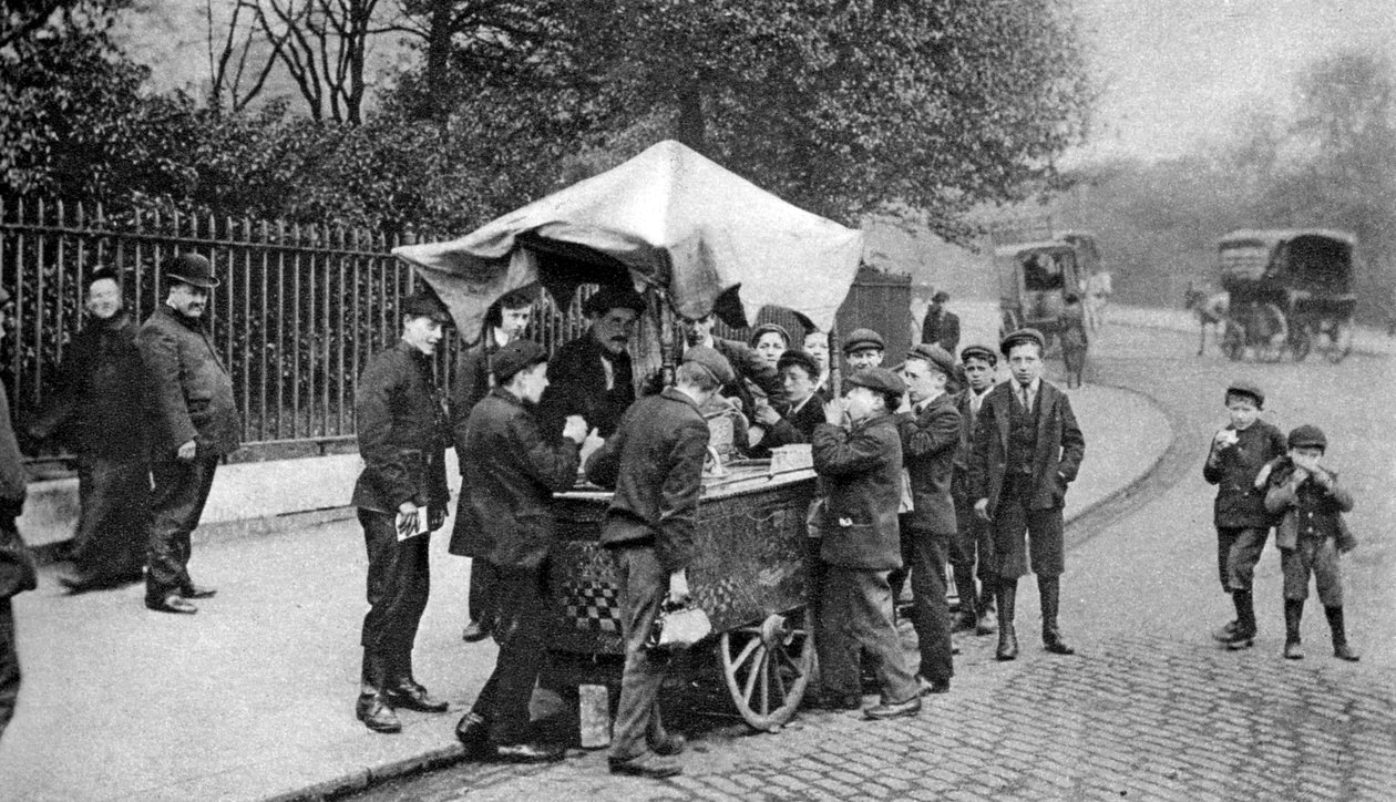 Italiensk iskrem eller hoky-selger, London, tidlig på 1900-tallet, 1926-1927 av Taylor