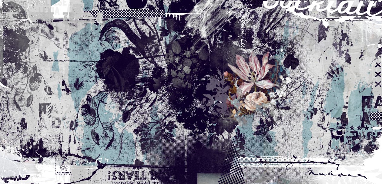 Store ting har små begynnelser, 2015 (Collage on canvas) av Teis Albers